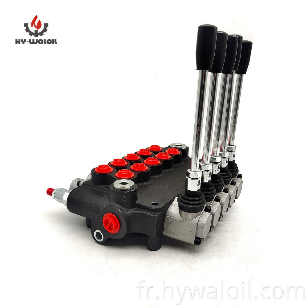 5 spool hydraulic control valve